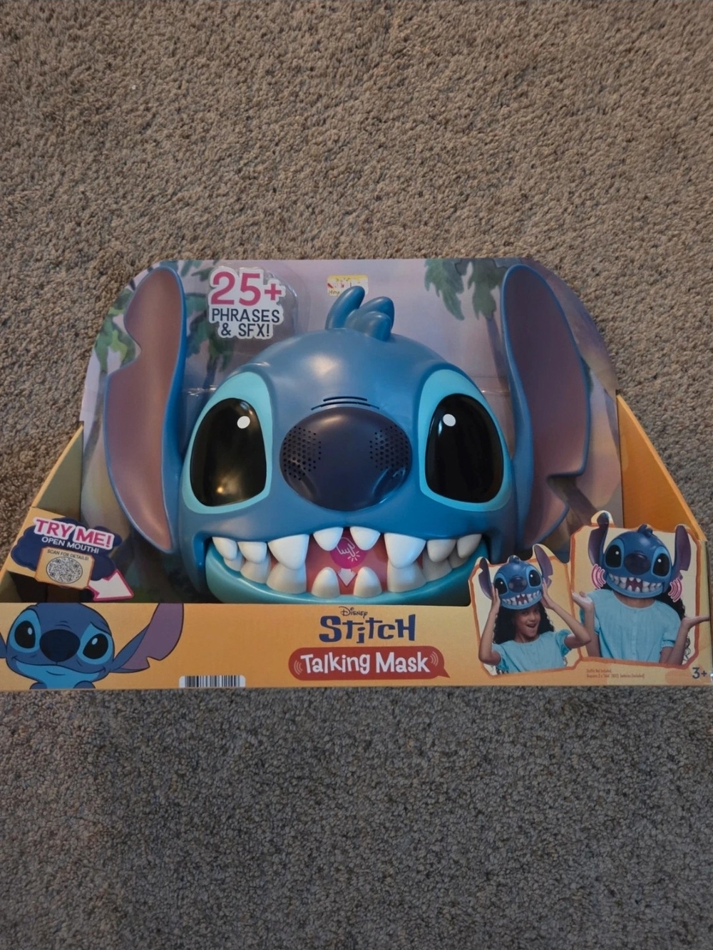 Disney Stitch Blue Character Talking Mask
